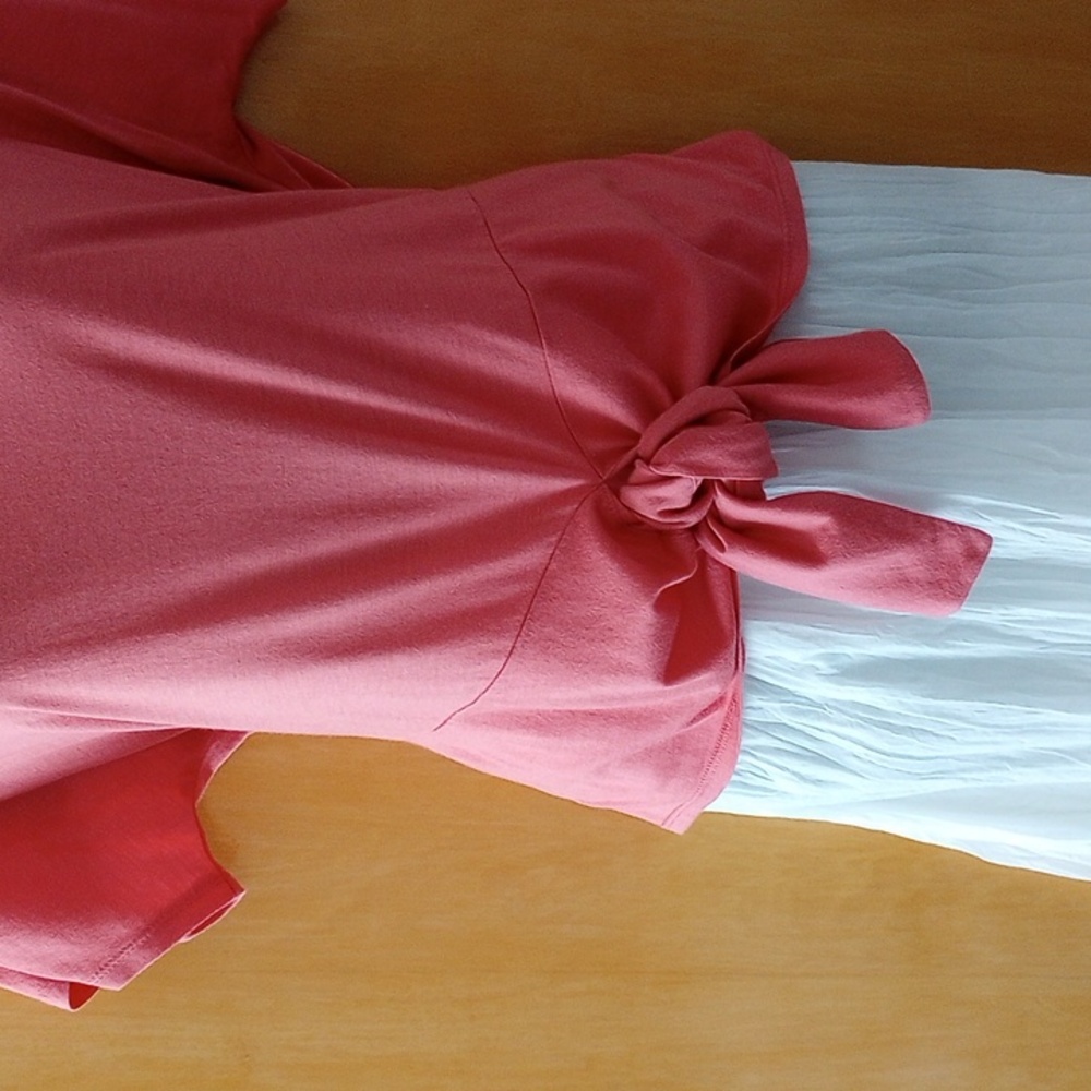 LOFT Boxy T-shirt Salmon Sz M - Picture 8 of 11